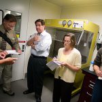 Periodic inspections, including this by the College of Agricultural and Life Sciences Animal Care and Use Committee, help ensure safe, humane treatment for animals at UW–Madison. The animal program is also reviewed twice a year by the U.S. Department of Agriculture.